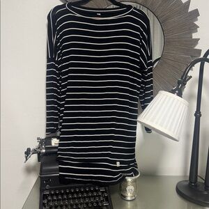 BYTAVI Striped Tunic T-Shirt